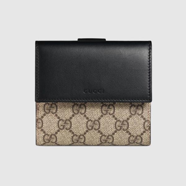 18-19AW グッチスーパーコピー *GUCCI* キャンバス フレンチフラップウォレット410104